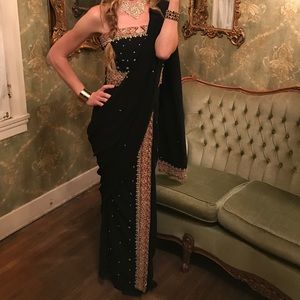 Indian Saree in Black